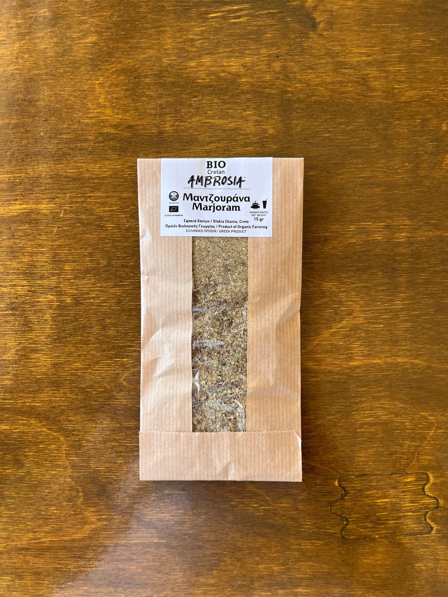 Cretan Ambrosia Bio Marjoram 15g