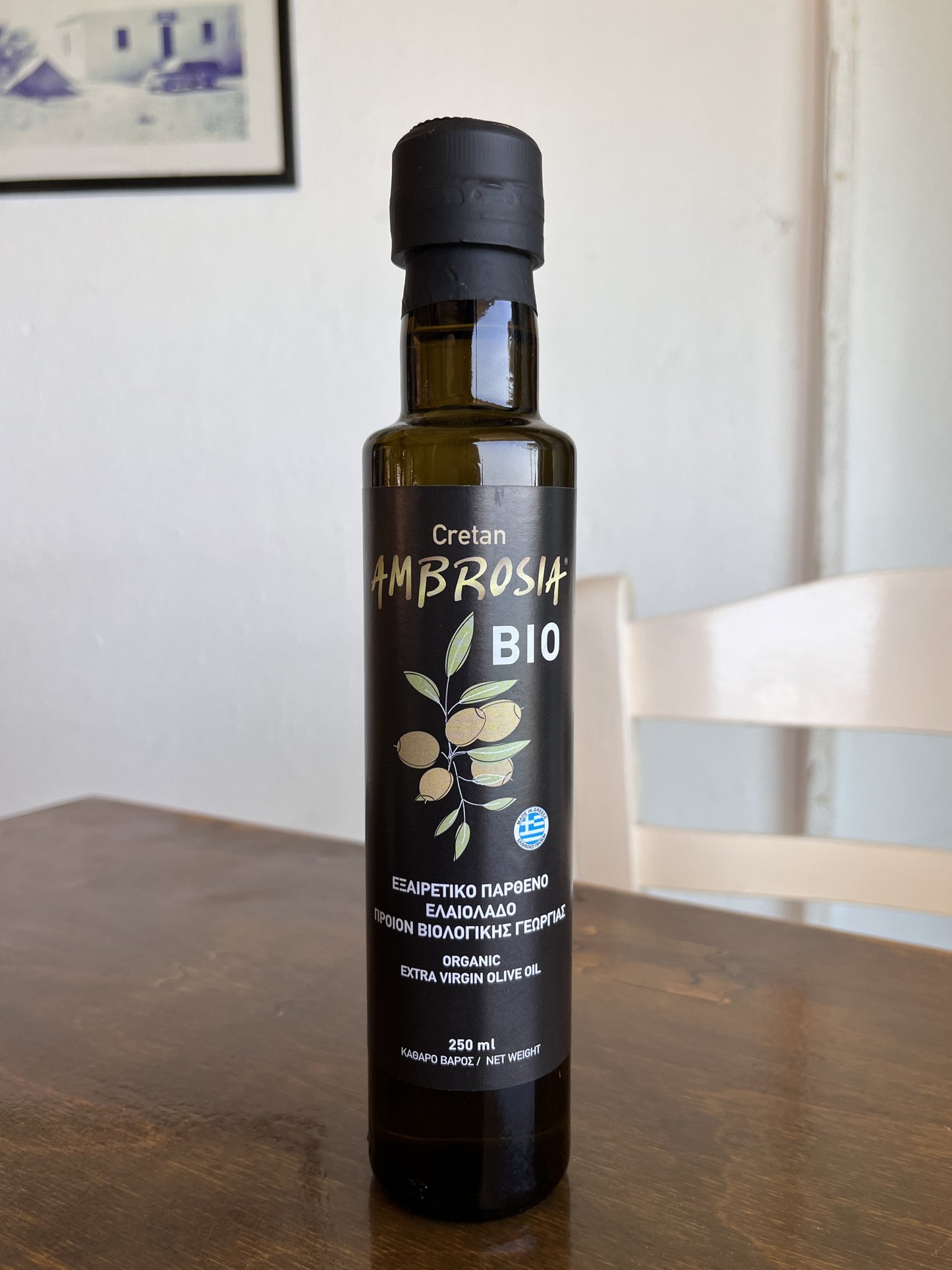 Cretan Ambrosia Bio Extra Virgin Olive Oil 250ml